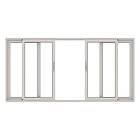 NorDan parskjutdörr HelAlu Aluminium 4-Delad 48X25 ASD-2