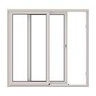 NorDan Skjutdörr HelAlu Aluminium 2-Delad 32X20 ASD