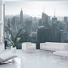 Arkiio Fototapet New Yorks Skyline Svart Och Vitt A3-LFTNT1117-A