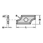 CMT Hyvelkniv 790,050.00; 19,5x9x,1,5 mm; R5; HWM; 1 st.