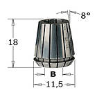 CMT Spänntång ER11 184,060.11; 6 mm