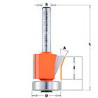 CMT COMBIN. FLUSH & BEVEL TRIM S=8 D=21-26,5