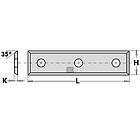 CMT HWM-KNIFE 50x12x1.7mm THREE HOLES (4/35°) HWM-K1920