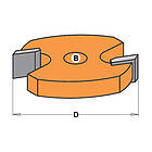 CMT TWO-FLUTE SLOT CUTTER HW F=12mm D=47.6X1.85