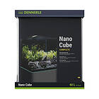 Dennerle Akvarium Nano Cube Complete 60L LED-belysning Chihiros C 361 inkl. innerfilter, täckskiva, säkerhetsunderlag, Scaper‘s Back, brosch