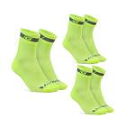 GripGrab Cykelstrumpor Hi-Vis Regular Cut 3Pack