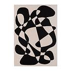 Arkiio Utomhusmatta Venus Abstrakt Vit/Svart 160*230 16838