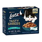 Latz Tasty Shreds Fish Selection Multipack 12x80g