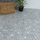 Tenfors Mosaikk Marmor Heagon Light Grey 5x5 cm Hexagon SM-KS03-HEX