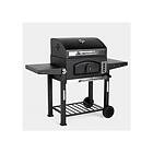 VonHaus Charcoal BBQ Patio 2in1 Barbeque Grill Wood Smoker