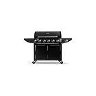 Unbranded Deluxe 6+1 Gas Burner Grill BBQ Barbecue Side Storage Garden Black