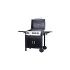 Outdoor Living Modern BBQ Barbecue GAS, 4 Burner Grill with Wheels Portable, Design, Durable Finish, Black