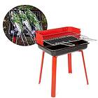Picnic GEEZY Charcoal BBQ Barbeque Grill Red Camp Outdoor Light Weight Garden