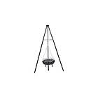 Woodside Adjustable Garden Tripod Barbecue Cooking Grill Portable BBQ Fire Pit