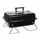George Foreman GFPTBBQ1003B Go Anywhere Toolbox Charcoal BBQ, Portable, Sturdy Foldable Legs, Convenient Handle, Lightweight, Camping, Black