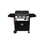 dellonda 3 Burner Gas BBQ with Piezo Ignition, Built-In Thermometer, Black/Stainless Steel DG14 Black