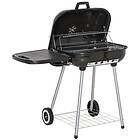 Outsunny Portable Charcoal Steel Grill BBQ Outdoor Picnic Camping Black