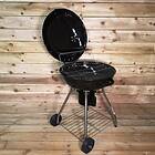 Koopman 56cm Outdoor Garden Round Charcoal BBQ Barbecue on Wheels
