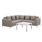 Beliani 5 Seater Garden Corner Sofa Set Beige BELIZE Cream