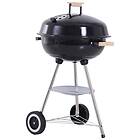 Outsunny Portable Round Kettle Charcoal BBQ
