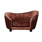 PawHut Small Pet Chair & Bed Indoor W/ Removable Cushions Brown