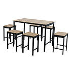 Charles Bentley Polywood and Extrusion Aluminium 6 Seater Bar Style Dining Set G