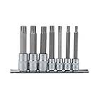 Draper 3/8", 1/2" Sq. Dr. Ribe . Socket Bit Set (7 Piece) [16346]