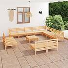 vidaXL Solid Pinewood Garden Lounge Set 13 Piece Outdoor Patio Sofa Seat