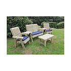 Churnet Multi Set, wooden garden table and chairs