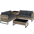 TecTake (nature) Garden rattan furniture set Ostuni garden set.garden table and 