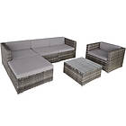 Rattan garden furniture Milano grey Grey