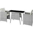 Rattan garden furniture set Lausanne tables and chairs, set, outdoor table chair