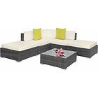 Rattan garden furniture set Paris sofa, corner rattan sofa grey Grey