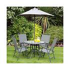 All Round Fun Havana Charcoal 4 Seater Dining Set