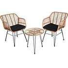 Molfetta Rattan Seating Set nature Brown