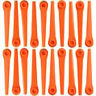 Vhbw 20x Blade Replacement for Gardena RotorCut 5368-20 Cordless Strimmer Cutter Blades, Orange, plastic