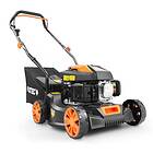Push FUXTEC petrol lawnmower cutting width 41cm 80cc grass collector 45L FX-RM4180