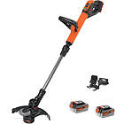 Black & Decker STC1820PC 18v Cordless Grass Trimmer 280mm 2 x 4ah Li-ion Charger