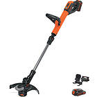 Black & Decker STC1820PC 18v Cordless Grass Trimmer 280mm 2 x 2ah Li-ion Charger