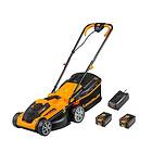 Greenworks 24v Cordless Lawnmower and Grass Trimmer Kit with 2Ah Battery and Cha