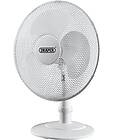 Draper 09111 16" Desk Fan Oscillating, Adjustable Tilt, 3 Speed Settings, White 16 " (400mm), White