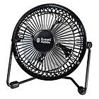 Russell Hobbs 4" Inch, Lightweight, Compact, Portable, USB Desk Fan, Quiet Opera