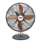 Tower T611000G Cavaletto Metal Desk Fan with 3 Speed Settings, 12”, 35W, Grey an