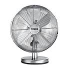 Tower T605000 Metal Desk Fan with 3 Speeds, Automatic Oscillation, 12”, 35W, Chrome