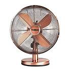 Tower T605000C Metal Desk Fan with 3 Speeds, Automatic Oscillation, 12”, 35W, Co