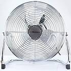 Velocity Metal floor fan 12" High chrome gym free stand fan cooling fan industrial fan 3 speed desk fan table fan sturdy housing high airflo