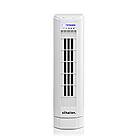 Schallen 15" Electric Air Cooling Quiet Oscillation Floor Desk Mini Tower Fan with Timer & Speed Settings (White)