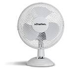 Schallen Small 9" Portable Desk Table Oscillating Cooling Fan with 2 Speed Setti