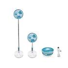 Beper P206VEN450 Portable Fan Rechargeable Extendable USB Fan with Adjustable Height Up to 1 m, 3 Speeds, Charging Cable Included