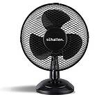 Schallen Small 9" Portable Desk Table Oscillating Cooling Fan with 2 Speed Setting & Quiet Operation (Black)